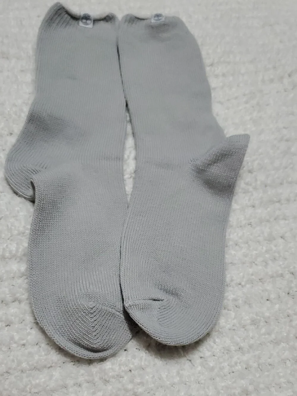Timberland Light Gray Cushioned Crew Wool Socks - 3 Pack